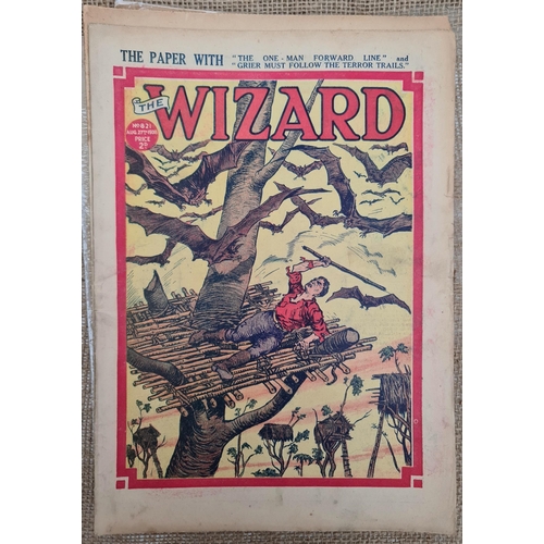 105 - 10 x 20th Century Comics or Boys Papers Includes 8 x The Rover 1930's Editions and 2 x Wizard 1938 E... 