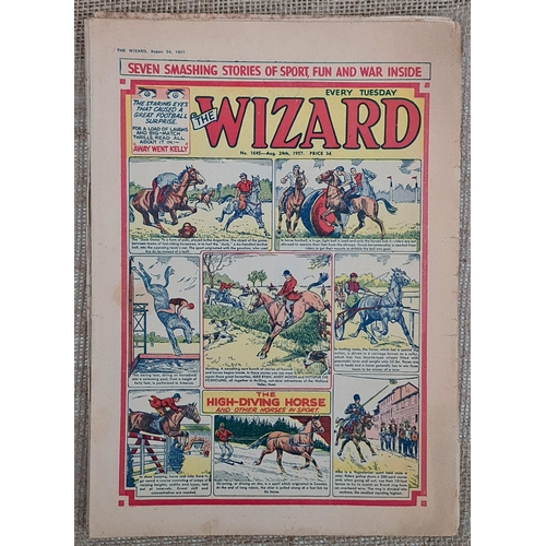 106 - 10 x 20th Century Comics or Boys Papers Includes The Hotspur 1940's The Wizard 1940's and 50's Editi... 