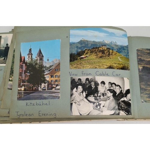 122 - Vintage Travel Scrapbook Switzerland 1967. Includes Continental Postcards etc. Shipping is available... 