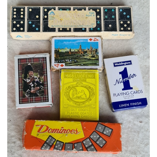 161 - Vintage Playing Cards and Dominoes. Shipping is available. Please ask for a quote before bidding. Wh... 