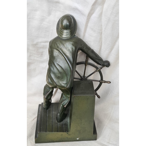 2 - After Model By Leonard Craske (American 1882 - 1950), A Bronze Figures Of Ship Captains, Manufacture... 