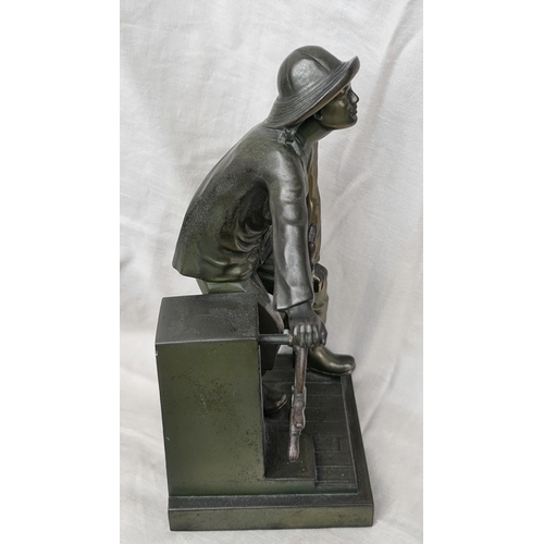 2 - After Model By Leonard Craske (American 1882 - 1950), A Bronze Figures Of Ship Captains, Manufacture... 