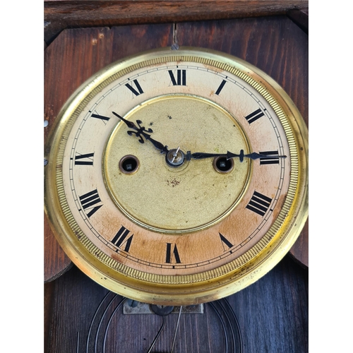 200 - Antique Oak Cased Mantle Clock Presented To Essington W.M-B-C Presidents Prize P Brindley 1934. Meas... 