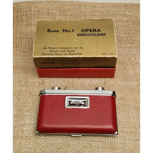 24 - Vintage Rand No.1 Opera Glasses In Original Box With Original Paperwork. The box measures 12cm. Ship... 