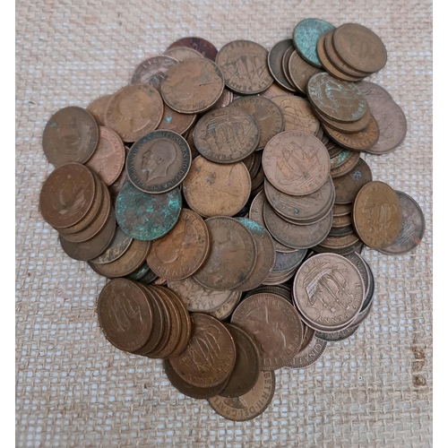 294 - Collectable Coins Parcel of British Half Pennies 600g in Total Weight. Shipping is available. Please... 