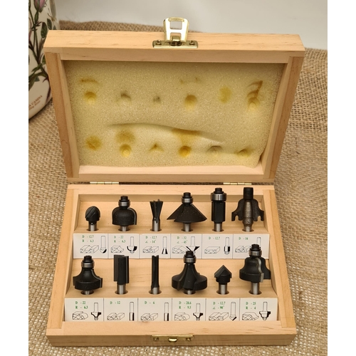 352 - Nooitgedagt Router Bits Unused Set of 12 in Original Box. Various Profiles. Shipping is available. P... 