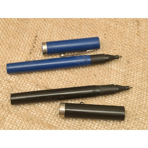 438 - Vintage 2 x Sheaffer Ball Point Pens One Blue One Black. Shipping is available. Please ask for a quo... 