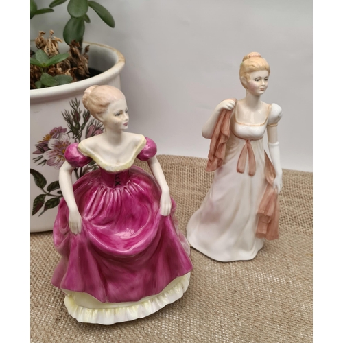 467 - Vintage Ceramic Figurines Coalport Flair and Francesca Pottery Emma which measures 18cm tall. Shippi... 