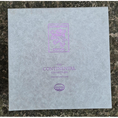 7 - Vintage Edinburgh Crystal The Continental Collection Lead Crystal Drinking Glasses. In Original Box.... 