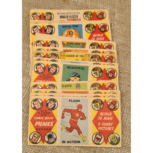 86 - Vintage Comic Book Foldees Collectors Cards 20 Plus Cards in Total. Shipping is available. Please as... 