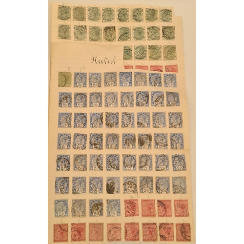 88 - Parcel of 136 Queen Victoria Postage Stamps Natal. Shipping is available. Please ask for a quote bef... 