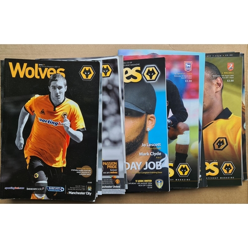 94 - Parcel of 18 Assorted Wolverhampton Wanderers Football Programmes. Seasons 2002, 2003, 2004 and 2009... 