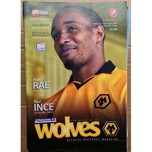 94 - Parcel of 18 Assorted Wolverhampton Wanderers Football Programmes. Seasons 2002, 2003, 2004 and 2009... 