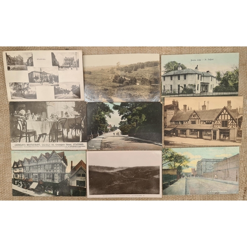 112 - Collectable Postcards 20 x Assorted Postcards Early 20th Century. Includes, Topographical of Staffor... 