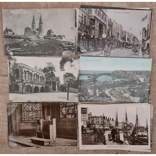 118 - Parcel of 30 Assorted Postcards Mostly Early 20th Century Ramsgate, Canterbury and Herne Bay. Shippi... 