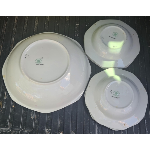 147 - Antique 6 x Wedgwood Imperial Porcelain Silhouette Pattern Bowls Early 20th Century. Each of the sma... 