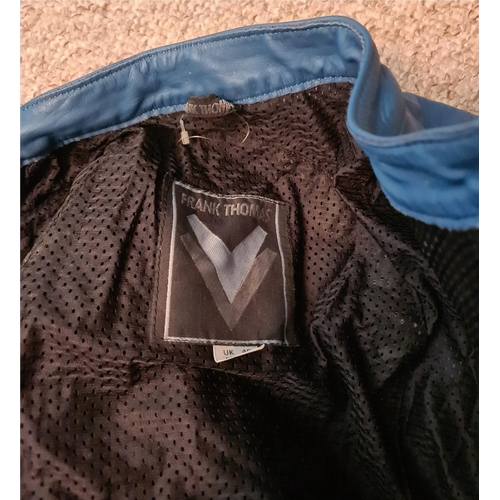 171 - Vintage Frank Thomas 1980s Original Raw Edge Motorcycle Biker Leather Suit. UK Size 40. Worn but not... 