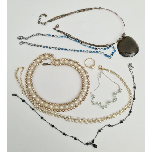 66 - Jewellery Parcel of Necklaces Bracelet and Ring. Shipping is available. Please ask for a quote befor... 