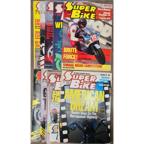 86 - Vintage Super Bike Magazine 1984 Issues, Parcel of Nine Magazines.  Shipping is available. Please as... 