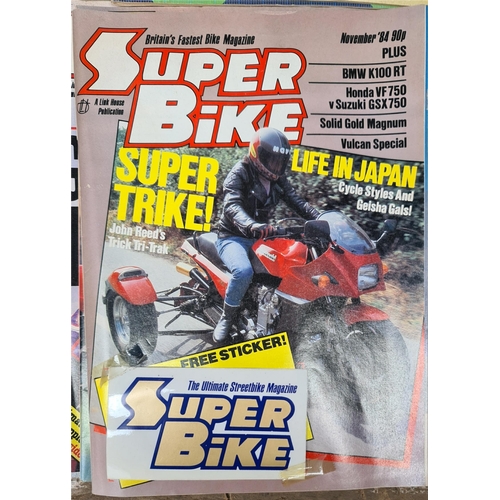 86 - Vintage Super Bike Magazine 1984 Issues, Parcel of Nine Magazines.  Shipping is available. Please as... 