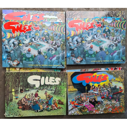 87 - Vintage Giles Comic Annuals 1970'sw, 80's and 90's Parcel of Ten Annuals. Shipping is available. Ple... 