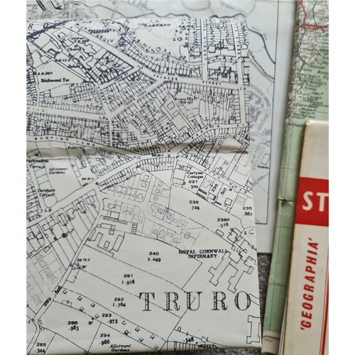 89 - Parcel of Eleven Assorted Maps Includes Cloth Map Shipping is available. Please ask for a quote befo... 