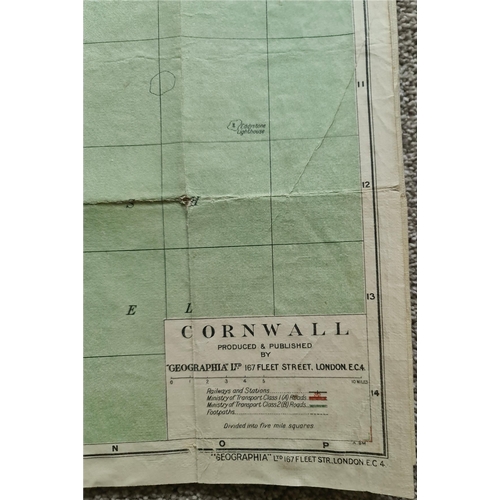 89 - Parcel of Eleven Assorted Maps Includes Cloth Map Shipping is available. Please ask for a quote befo... 