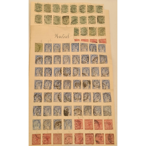 94 - Parcel of 136 Queen Victoria Postage Stamps Natal. Shipping is available. Please ask for a quote bef... 