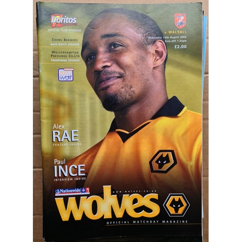 99 - Parcel of 18 Assorted Wolverhampton Wanderers Football Programmes. Seasons 2002, 2003, 2004 and 2009... 