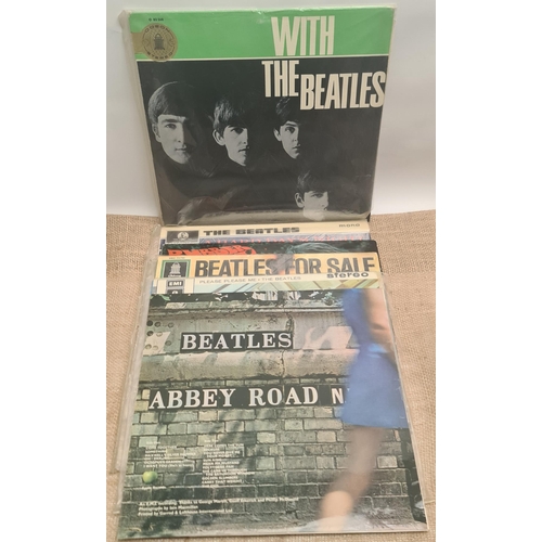 151 - Parcel of Six Collectable Beatles LP Records 1960's and 70's. Includes With The Beatles, German rele... 