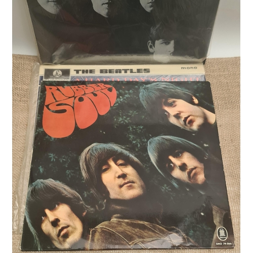 151 - Parcel of Six Collectable Beatles LP Records 1960's and 70's. Includes With The Beatles, German rele... 