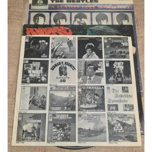 151 - Parcel of Six Collectable Beatles LP Records 1960's and 70's. Includes With The Beatles, German rele... 