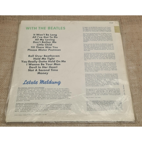 151 - Parcel of Six Collectable Beatles LP Records 1960's and 70's. Includes With The Beatles, German rele... 