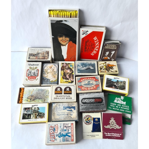 479 - Parcel of 20 Vintage Collectable Match Boxes. Shipping is available. Please ask for a quote before b... 