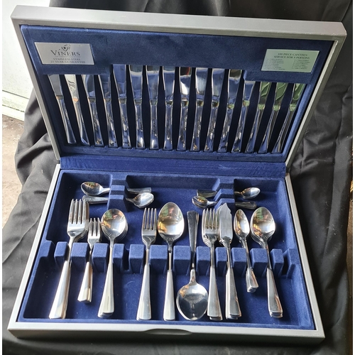 332 - Viners The Table Top 100 Piece Boxed Canteen of Cutlery Set c1970's.  Shipping is available. Please ... 