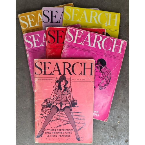 86 - Vintage Top Shelf or Under The Counter Adult Search for Adam and Eve Magazines. Seven in Total 1970'... 