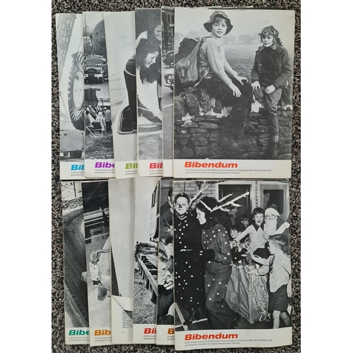 134 - Vintage Bibendum Magazines Full Yearly Issues 1970 and 1971 A Total of 12 Magazines. Bibendum is a B... 