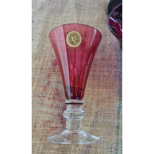 14 - Vintage Studio Style Glass. Includes Royal Scott Crystal. The tallest vase is 29cm tall. Shipping is... 