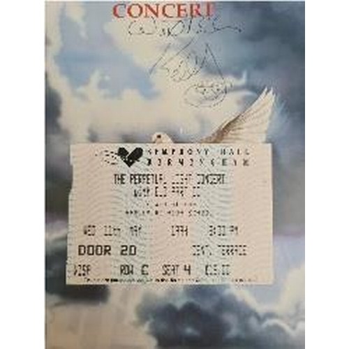 147 - Collectable Autographed Perpetual Light Programme Concert 1994 Signed on Front Cover by Kelly Groucu... 