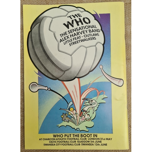 148 - Collectable The Who Bellboy Tour Programme 1976. With Original Concert Ticket and Original Concert P... 