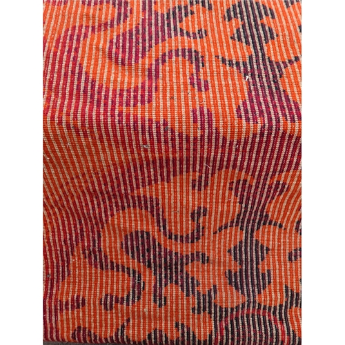 192 - Vintage Rug c1970's Orange/Red in Colour. Measures 190cm long by 130cm wide. Shipping is available. ... 