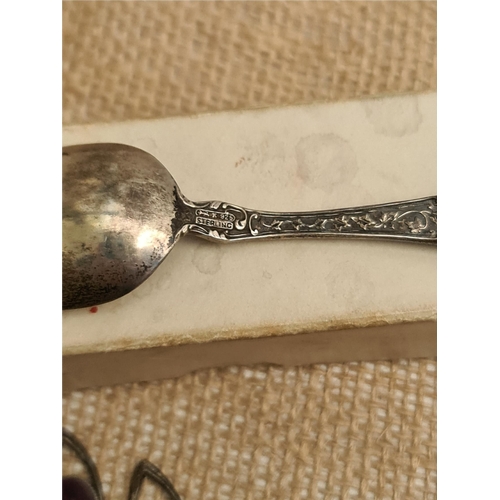 316 - Vintage Parcel of Assorted Silver Spoons. Includes Two Art Nouveau Style BM Co. Canadian Sterling Si... 