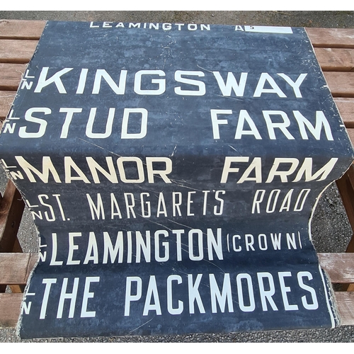 4 - Vintage Midland Red Canvas Bus Destination Roll. At least 40 Destinations Within the Warwickshire, W... 