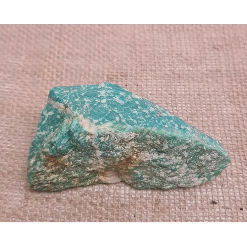 401 - Collectable Rocks and Minerals Amazonite. Measures 11cm by 5cm by 5.5cm weight 309g. Shipping is ava... 