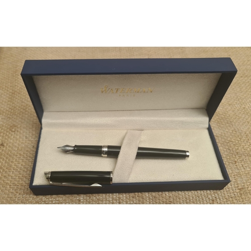 435 - Vintage Waterman Paris Boxed Fountain Pen Black With Refills. Shipping is available. Please ask for ... 