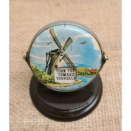 456 - Vintage Perpetual Calendar Dutch Scene. Measures 8.5cm tall.  Shipping is available. Please ask for ... 