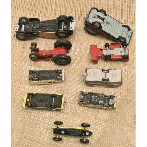 50 - Vintage Corgi Lesney and Matchbox Model Vehicles Nine in Total. Shipping is available. Please ask fo... 