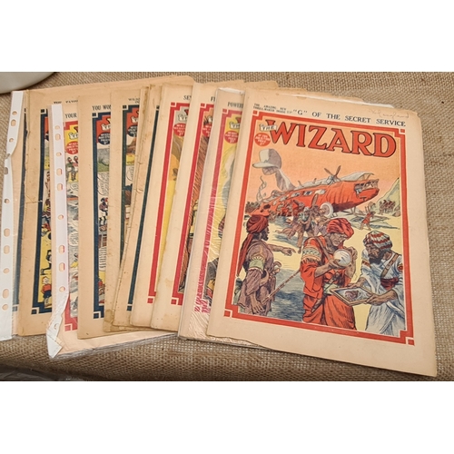 117 - 10 x Early 20th Century Comics The Wizard 1930's and 1940's. Shipping is available. Please ask for a... 