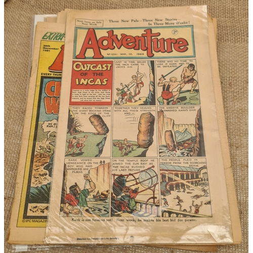 118 - 10 x Early 20th Century Comics The Wizard 1930's and 1940's, Action 1970's, Adventure 1940's and Oth... 