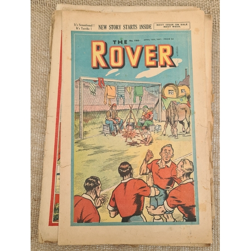 119 - 10 x Early 20th Century Comics The Rover. Shipping is available. Please ask for a quote before biddi... 